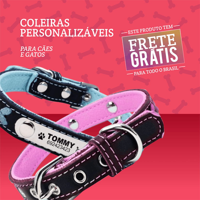 Coleiras Personalizadas - Amor PetShop