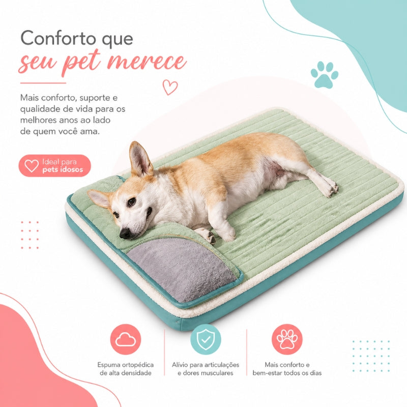 Cama Ortopédica Comfort Plus para Cães Premium
