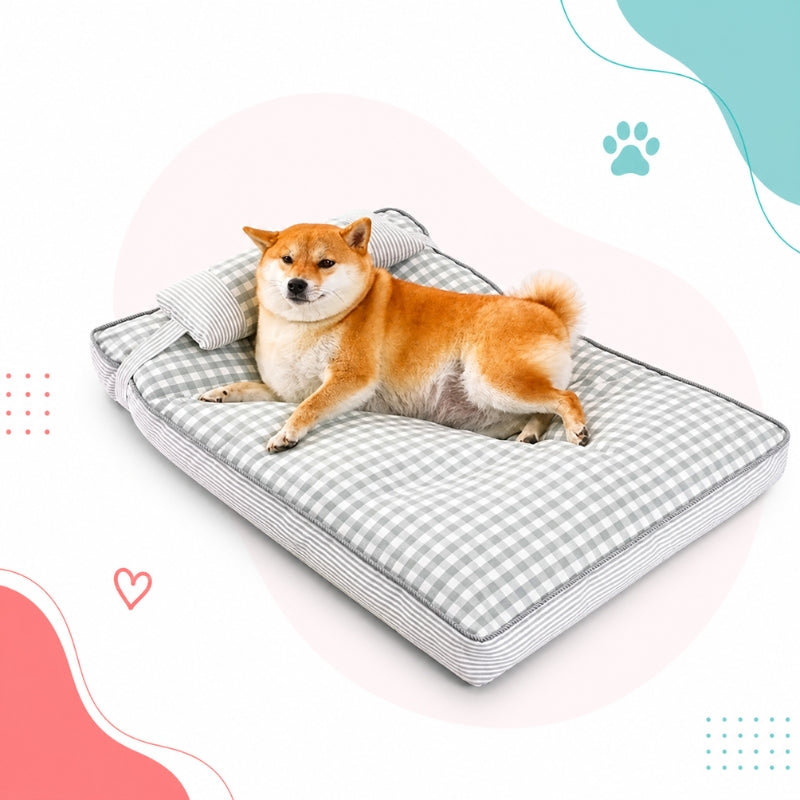 SoftWash Luxo: Sofá-Cama Lavável para Cães e Gatos - Almofada Confortável com Capa Removível