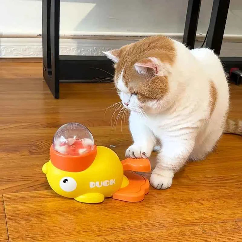 PatoPlay Brinquedo Interativo com Ração para Pets