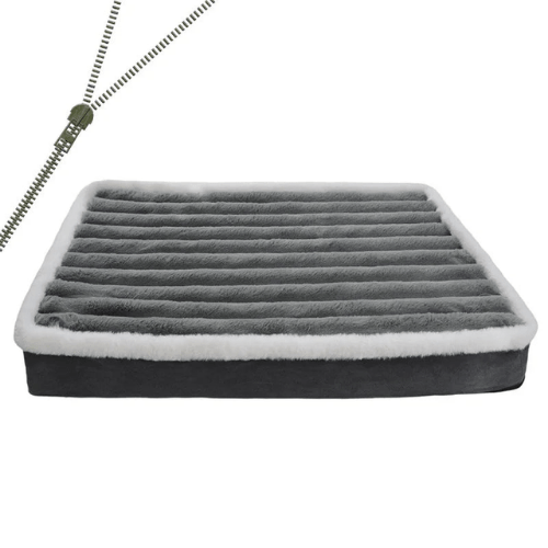 Cama Ortopédica para Cães OrthoZip Comfort com Zíper - Colchão Removível e Lavável - Amor PetShop