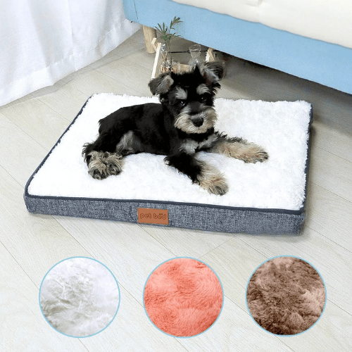 SonoNuvem: Cama Ortopédica para Cães em Espuma de Memória para Pets com Capa de Pelúcia Removível - À Prova d'Água e Antiderrapante - Amor PetShop