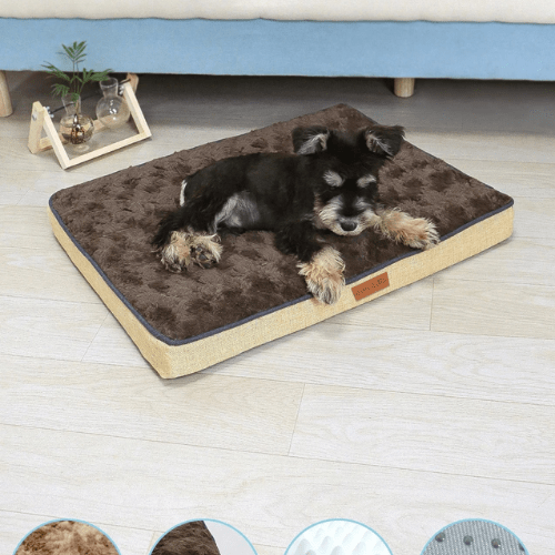 SonoNuvem: Cama Ortopédica para Cães em Espuma de Memória para Pets com Capa de Pelúcia Removível - À Prova d'Água e Antiderrapante - Amor PetShop