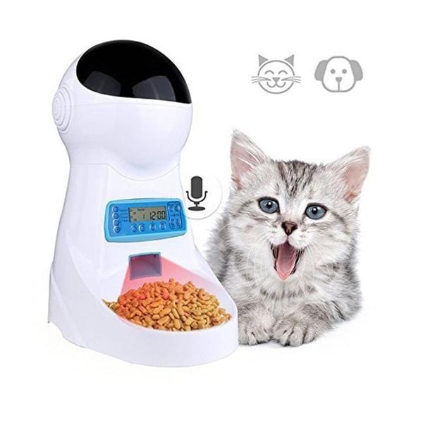 Alimentador HELLOPET® Programável Inteligente com Comando de Voz - Amor PetShop