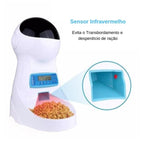 Alimentador HELLOPET® Programável Inteligente com Comando de Voz - Amor PetShop