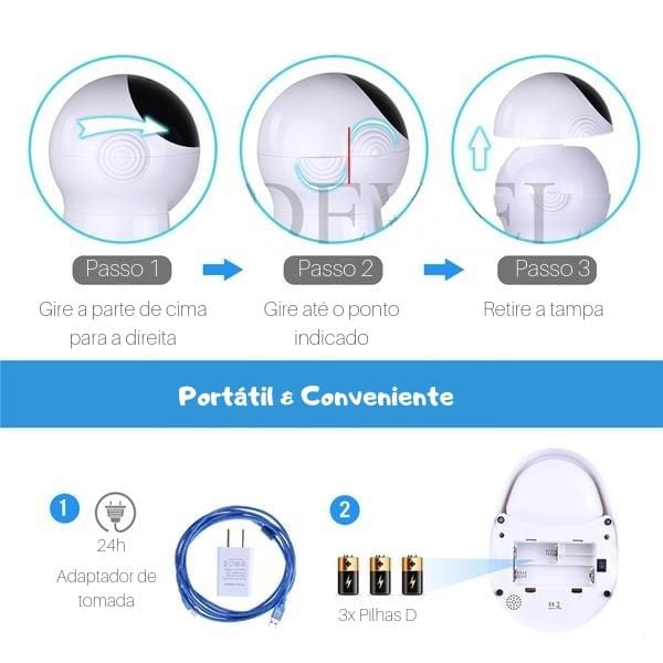 Alimentador HELLOPET® Programável Inteligente com Comando de Voz - Amor PetShop
