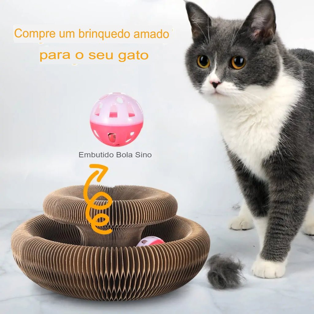 Arranhador Mágico Brinquedo Interativo para Gatos - Amor PetShop