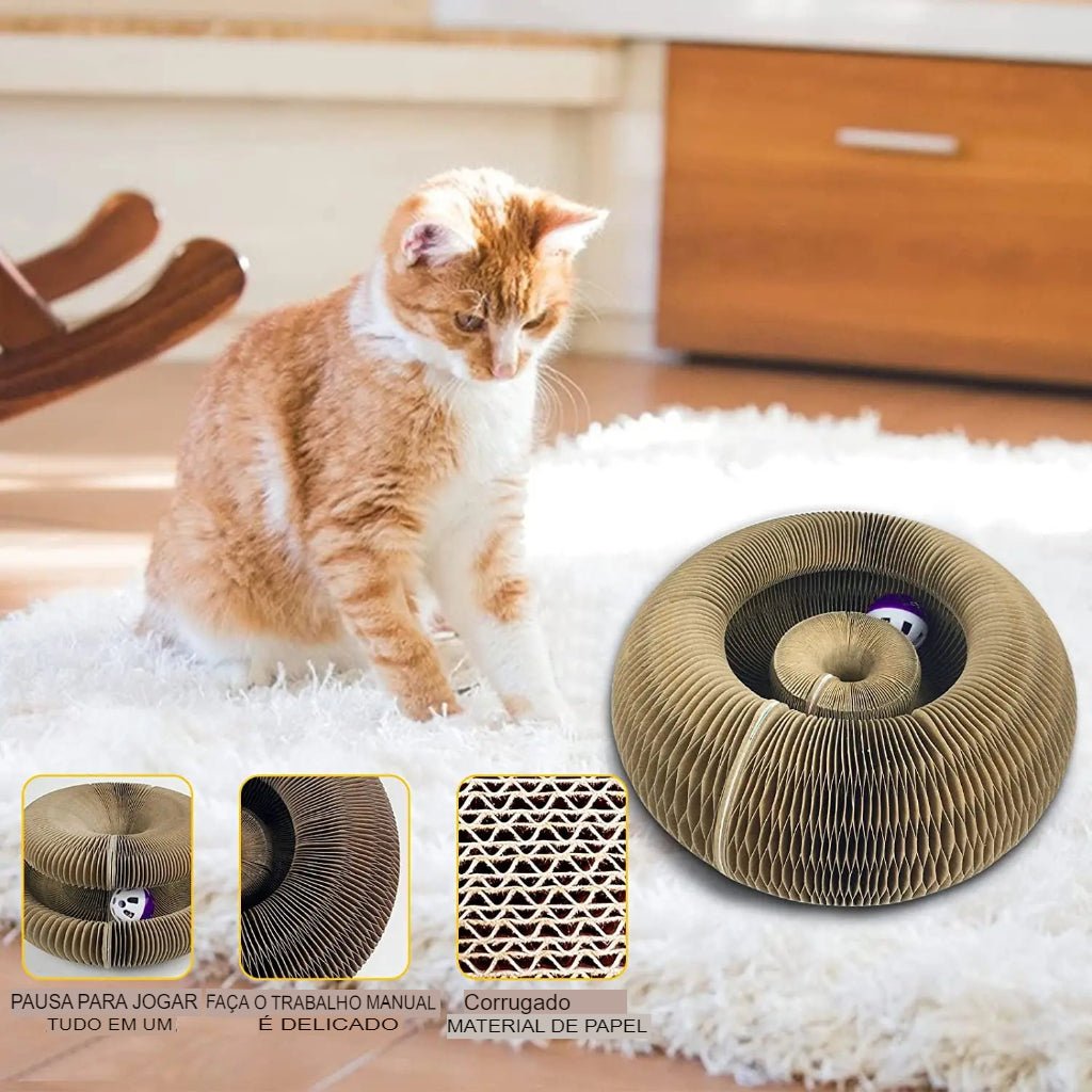 Arranhador Mágico Brinquedo Interativo para Gatos - Amor PetShop