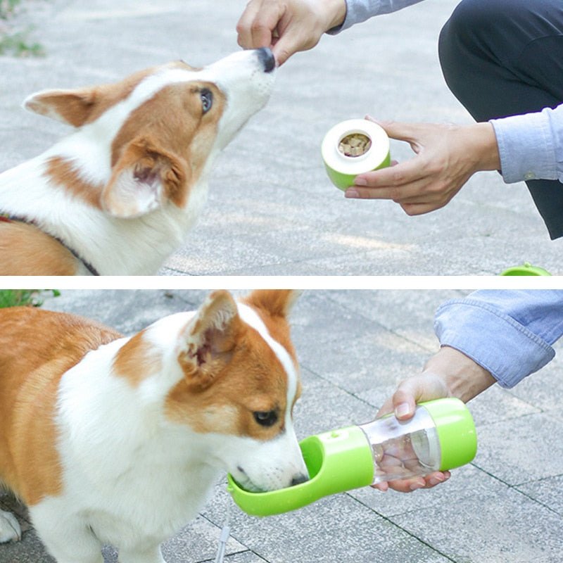 Bebedouro e Alimentador Portátil LOVE para Cães e Gatos - Amor PetShop