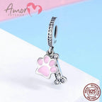 Berloque Pingente Sofisticado MEU PET AMIGO, Prata 925 Original - Amor PetShop