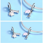 Berloque Pingente Sofisticado MEU PET AMIGO, Prata 925 Original - Amor PetShop