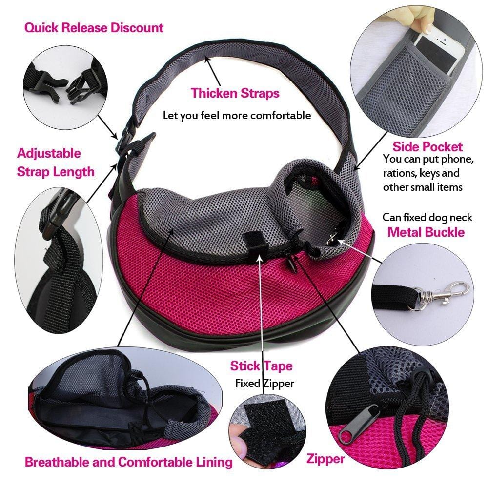 Bolsa Sling para Transporte de Pet - Amor PetShop