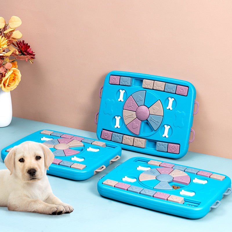 Brinquedo Educativo Alimentador Lento para Cães PRANCHA-QI Quebra-cabeça - Amor PetShop
