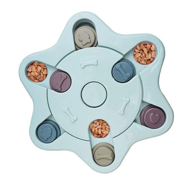 Brinquedo Educativo EDUCADOG Quebra-cabeça e Alimentador Lento - Amor PetShop
