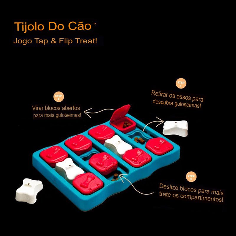 Brinquedo Educativo PIKPIK Quebra-cabeça e Alimentador Lento - Amor PetShop