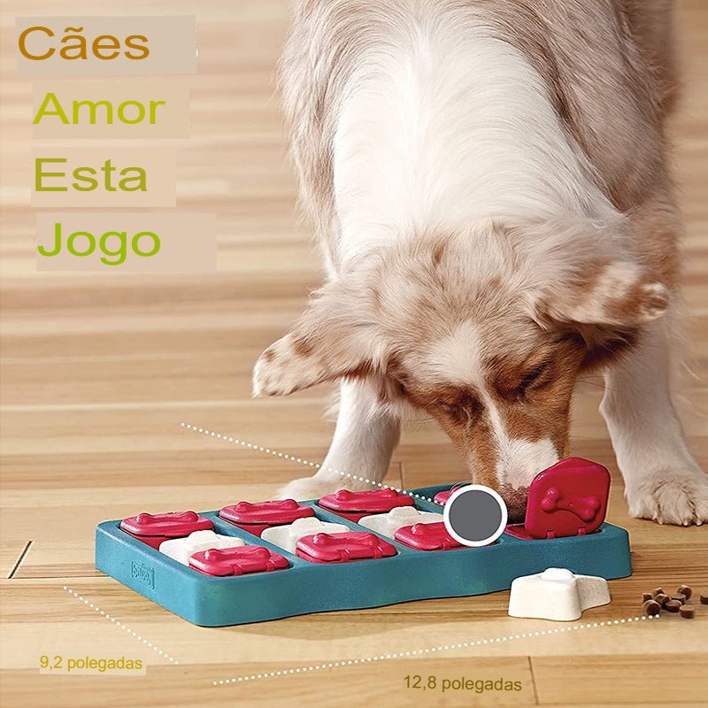 Brinquedo Educativo PIKPIK Quebra-cabeça e Alimentador Lento - Amor PetShop