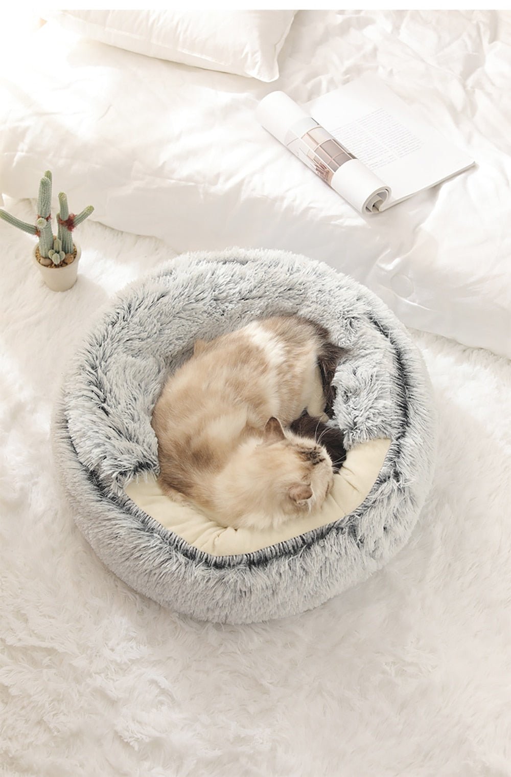 Cama Anti-Estresse Algodão Doce para Gatos - Amor PetShop