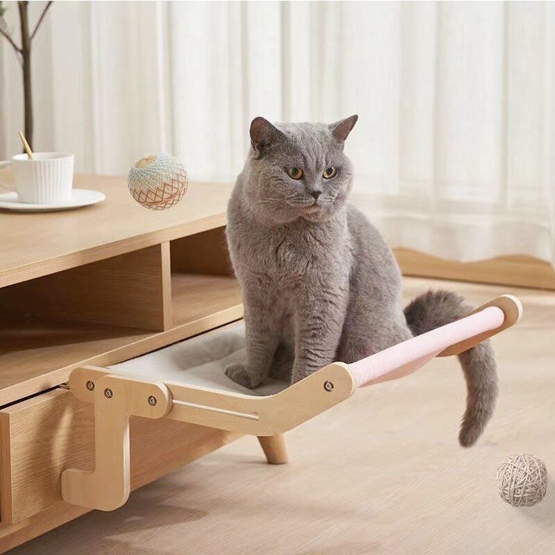 Cama Felina Flutuante - Rede Suspensa com Cama Removível e Lavável - Amor PetShop