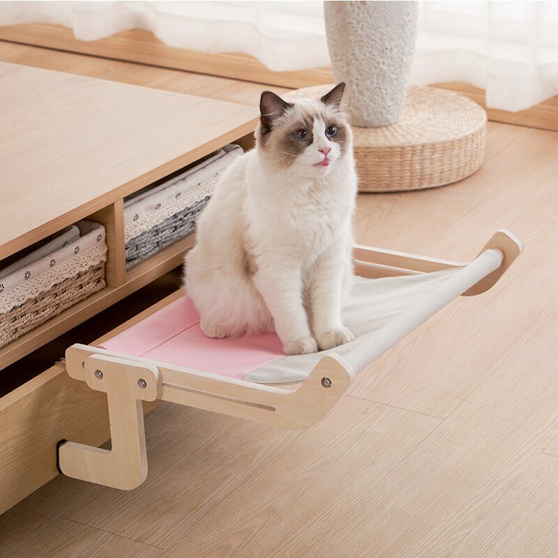Cama Felina Flutuante - Rede Suspensa com Cama Removível e Lavável - Amor PetShop