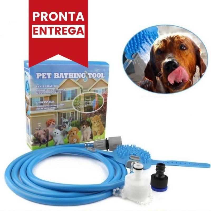 Chuveiro Pet com Massageador PET BATHING - Amor PetShop
