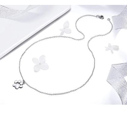 Colar com Pingete PATAS DO AMOR, Prata 925 Original - Amor PetShop
