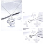 Colar com Pingete PATAS DO AMOR, Prata 925 Original - Amor PetShop