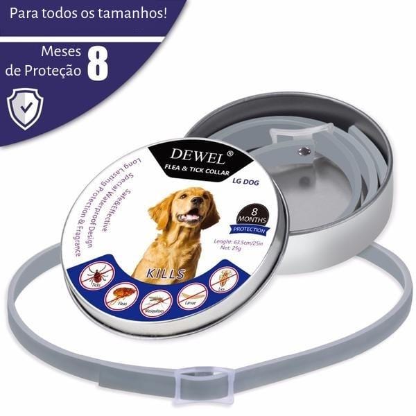 Coleira Anti Pulgas Longa Proteção - Amor PetShop