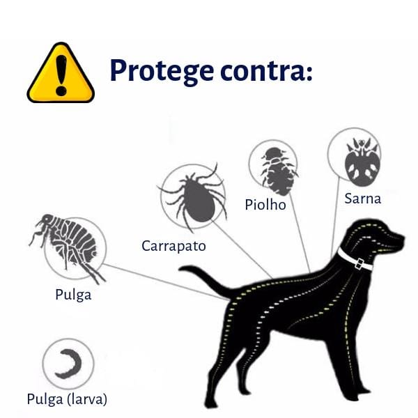 Coleira Anti Pulgas Longa Proteção - Amor PetShop