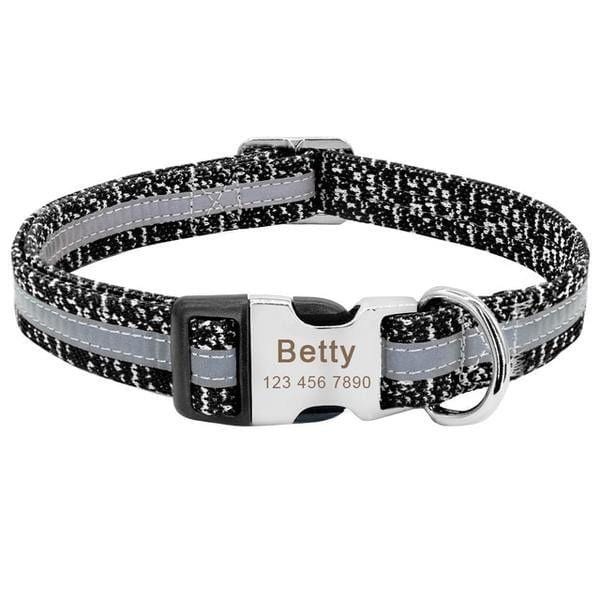 Coleira Personalizável Scooby - com Faixa Refletiva - Amor PetShop