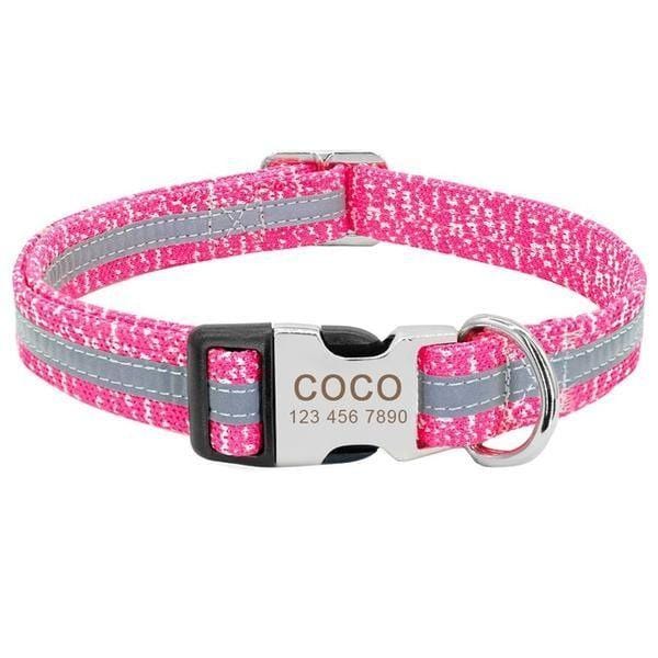 Coleira Personalizável Scooby - com Faixa Refletiva - Amor PetShop