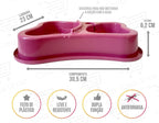 Comedouro Duplo Anti-Formiga HUNGRY PET - Amor PetShop