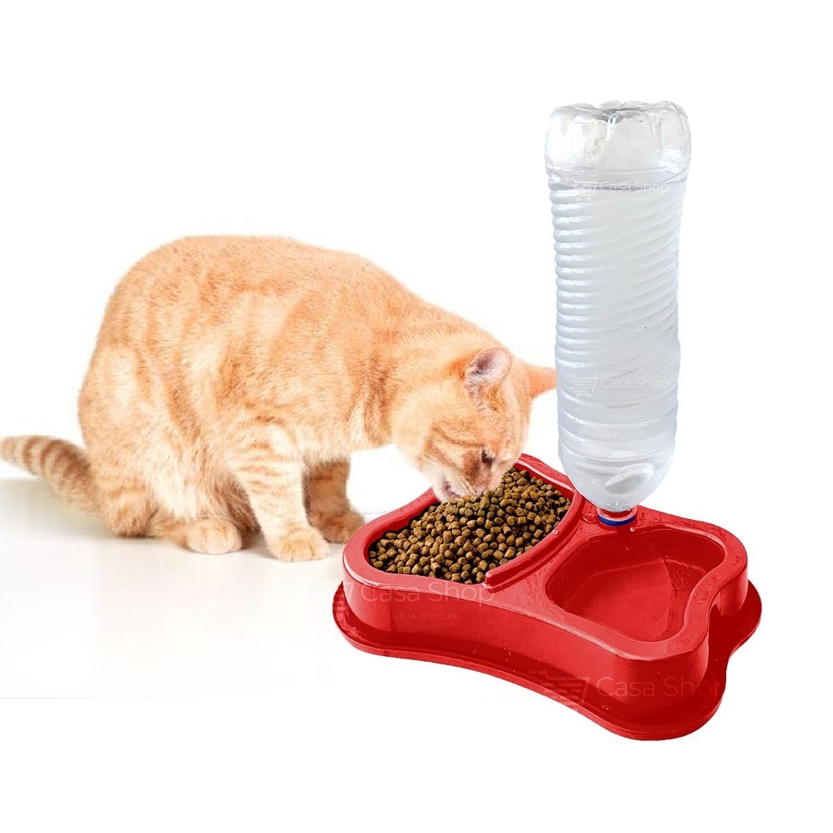Comedouro Duplo Anti-Formiga HUNGRY PET - Amor PetShop