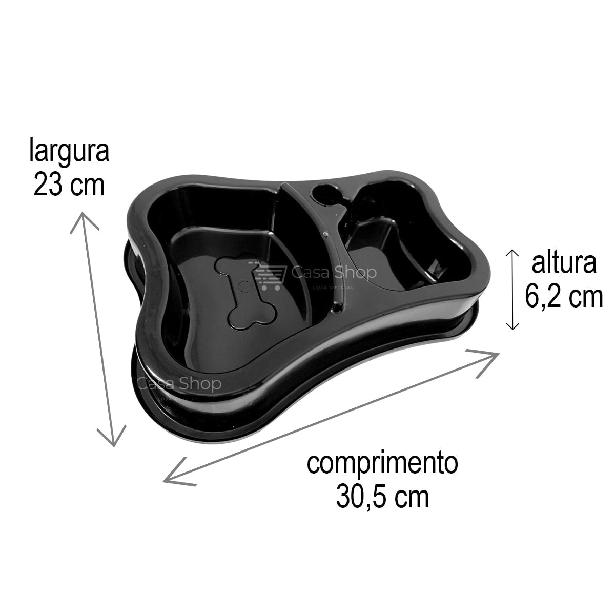 Comedouro Duplo Anti-Formiga HUNGRY PET - Amor PetShop