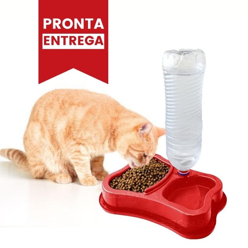 Comedouro Duplo Anti-Formiga HUNGRY PET - Amor PetShop