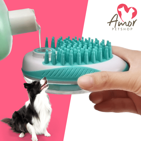 Escova de Banho Massageadora ILOVPET - Amor PetShop