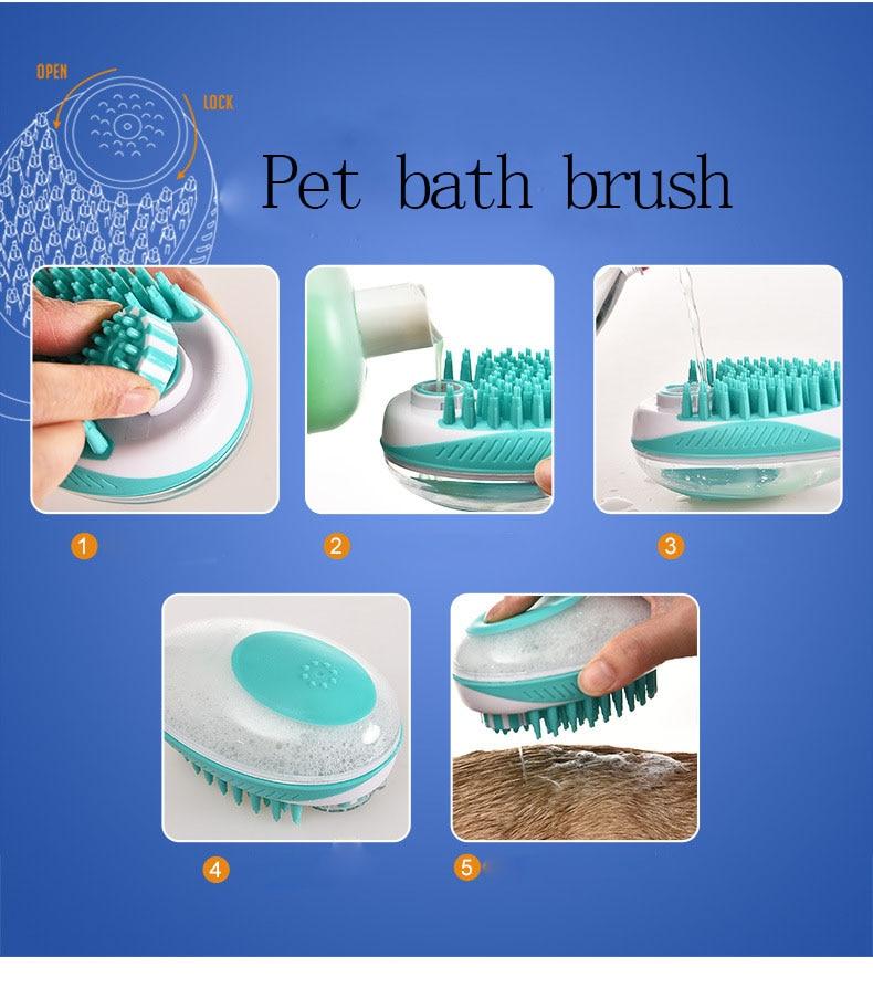 Escova de Banho Massageadora ILOVPET - Amor PetShop