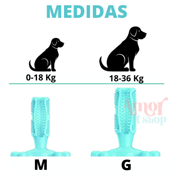 Escova de Dentes para Cães CLEANTEETH - Amor PetShop