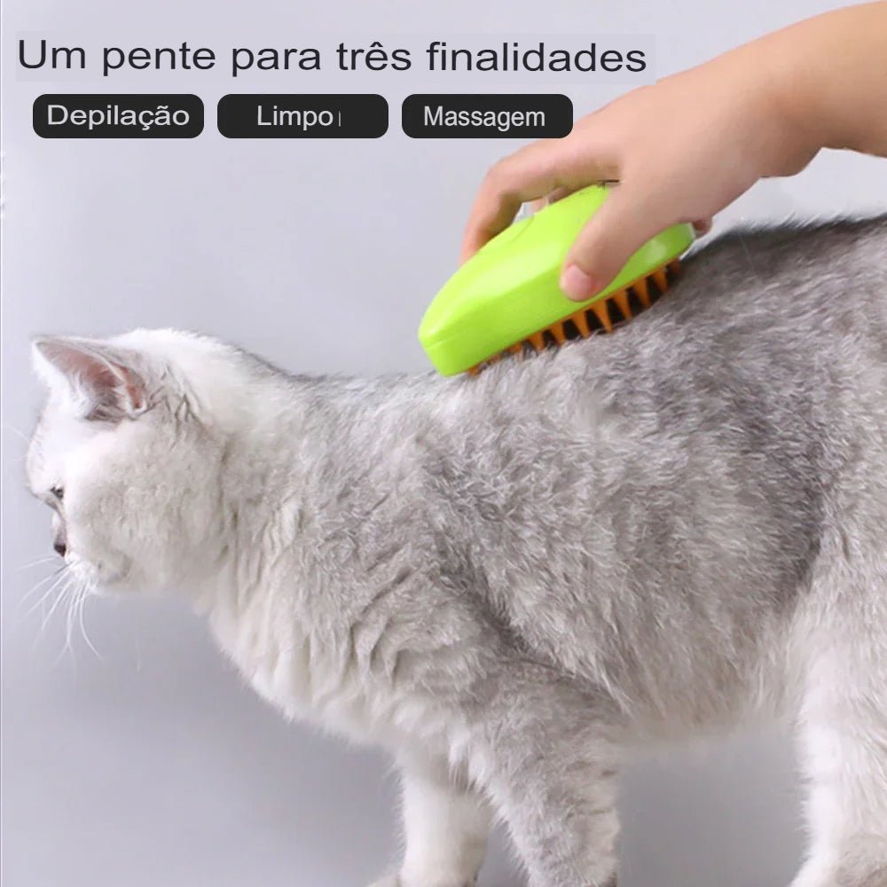 Escova Elétrica Vapor AmorPet - Cães e Gatos - Amor PetShop