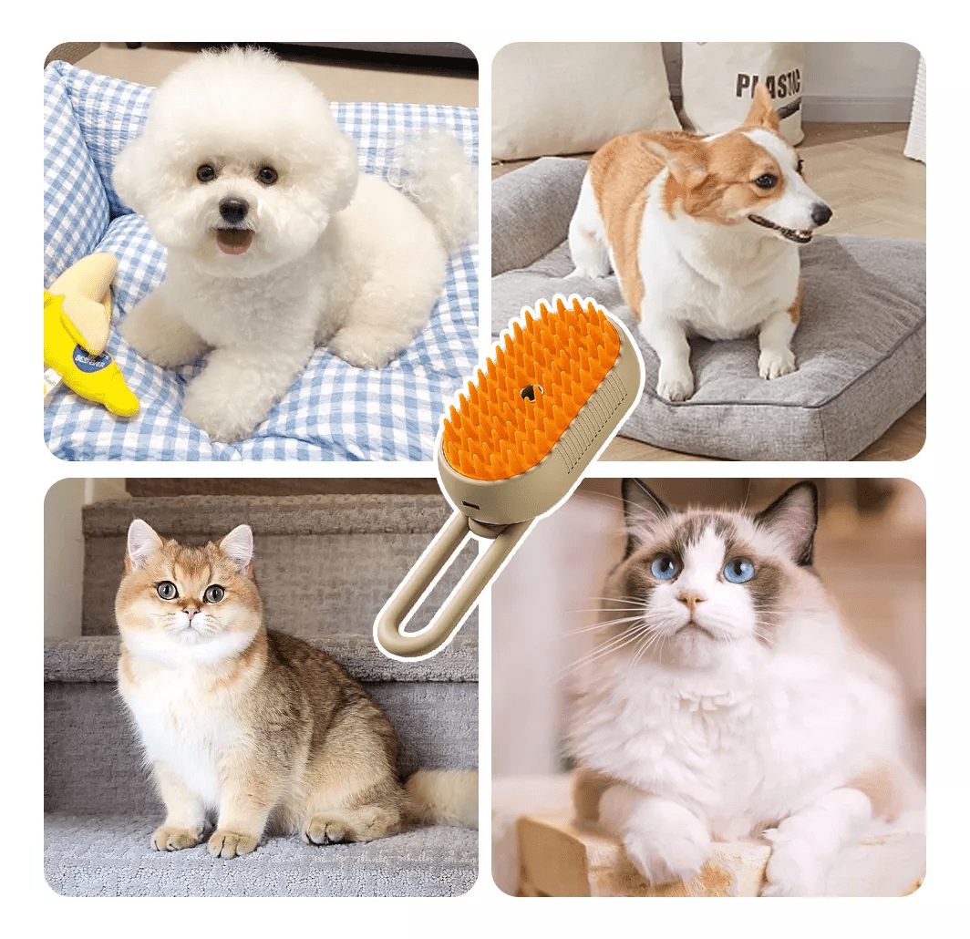 Escova Removedora de Pelos PetSteam - Amor PetShop
