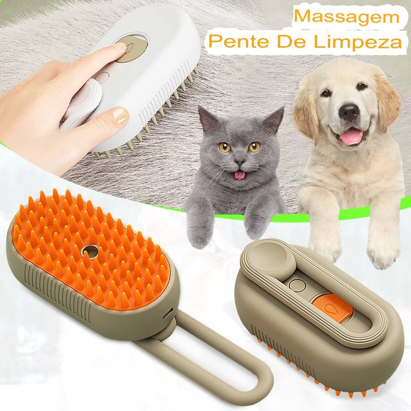 Escova Removedora de Pelos PetSteam - Amor PetShop