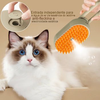 Escova Removedora de Pelos PetSteam - Amor PetShop