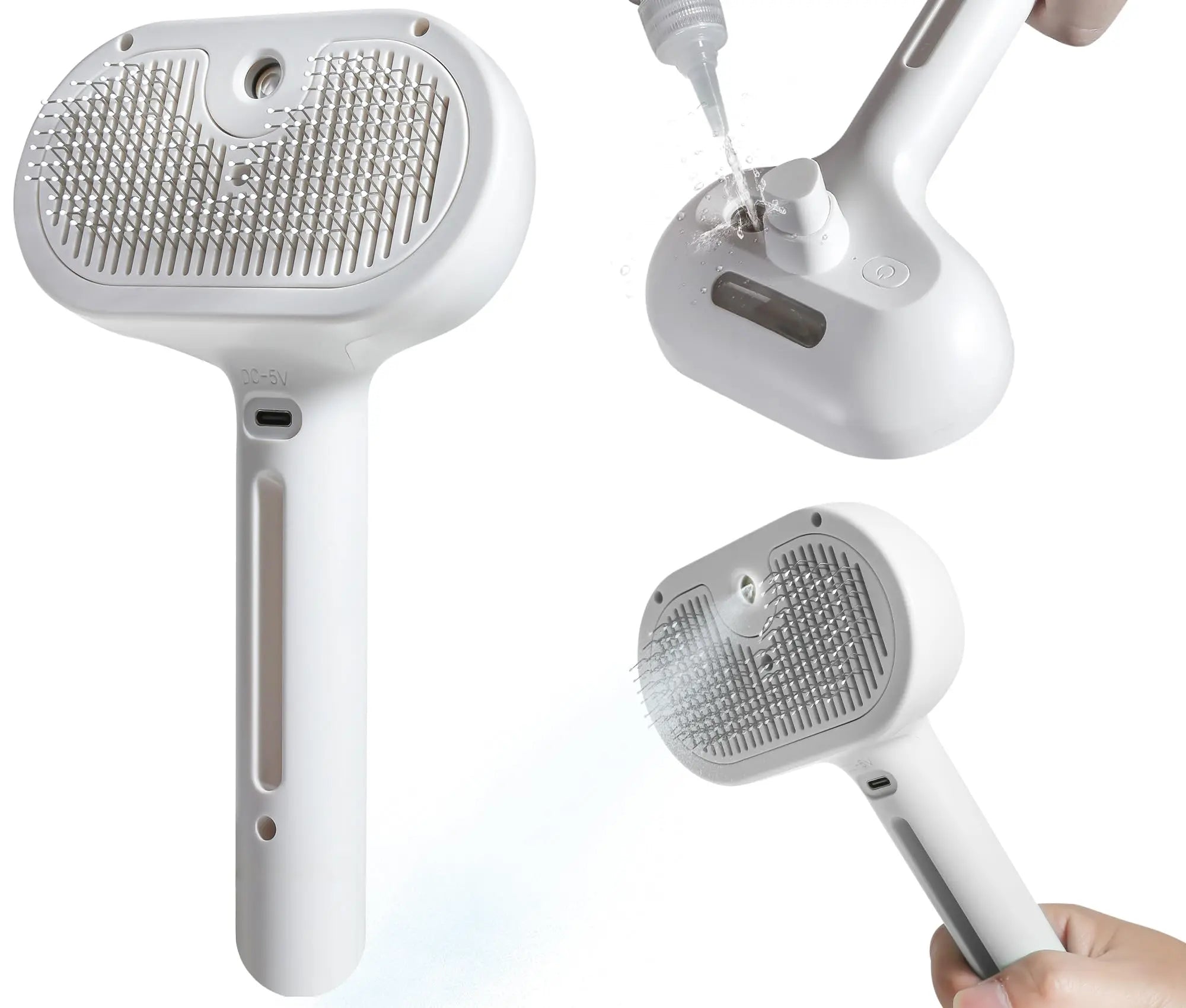 Escova Spray 2 em 1 Steamy Pet - Amor PetShop