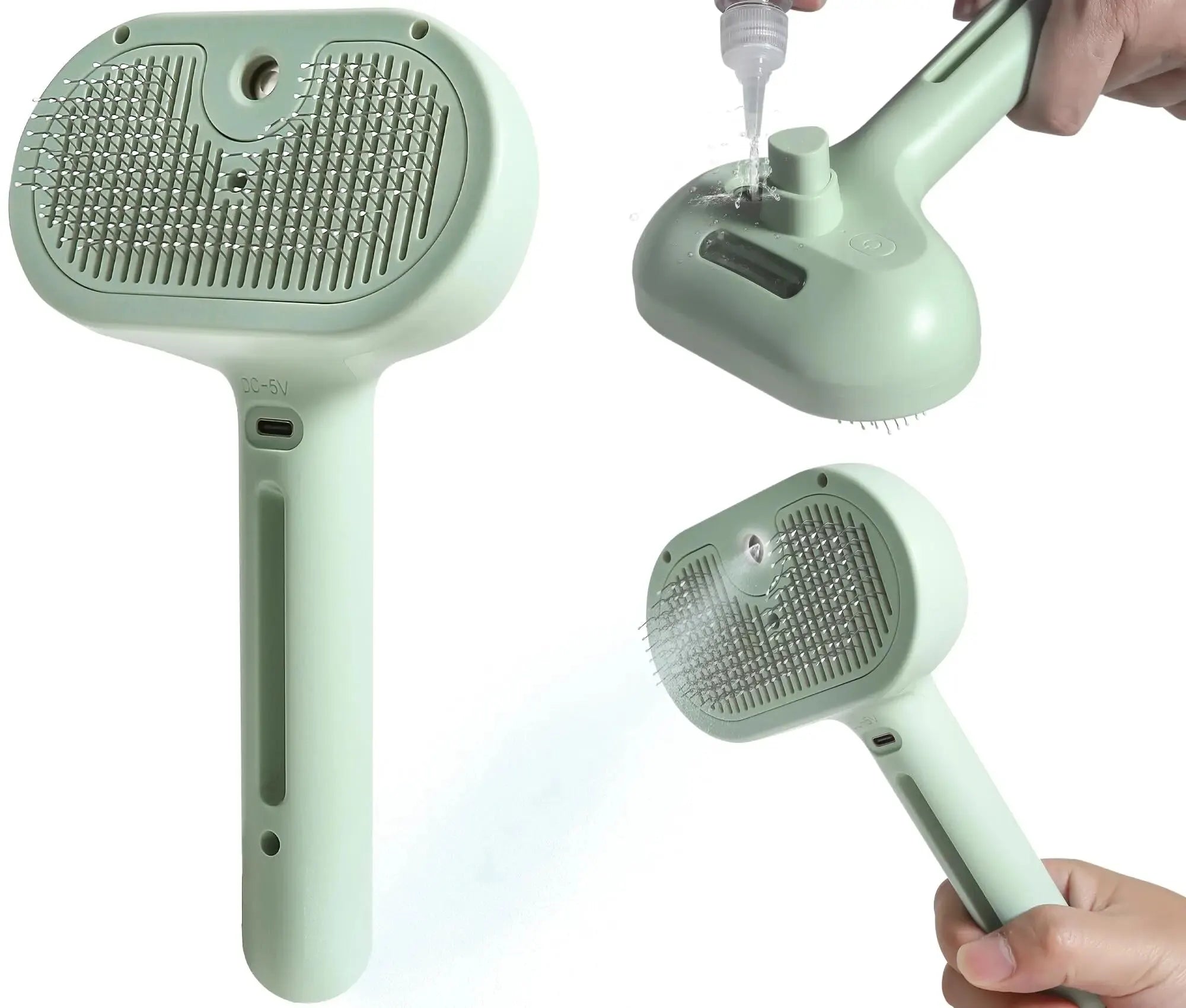 Escova Spray 2 em 1 Steamy Pet - Amor PetShop