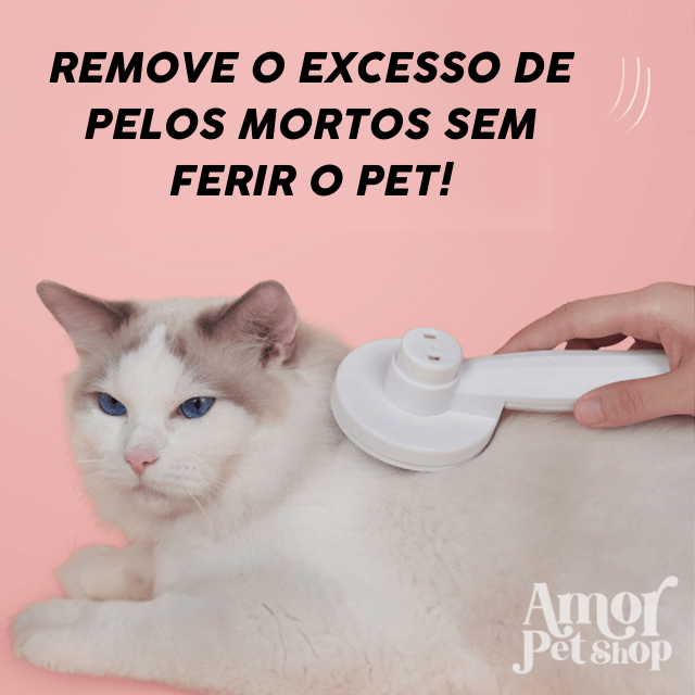 Escova SuperBrush Massageador e Removedora de Pelos para Cães e Gatos - Amor PetShop