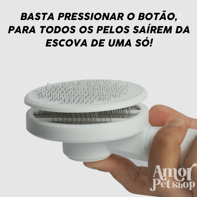 Escova SuperBrush Massageador e Removedora de Pelos para Cães e Gatos - Amor PetShop