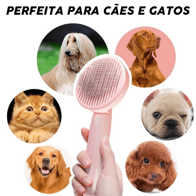 Escova SuperBrush Massageador e Removedora de Pelos para Cães e Gatos - Amor PetShop