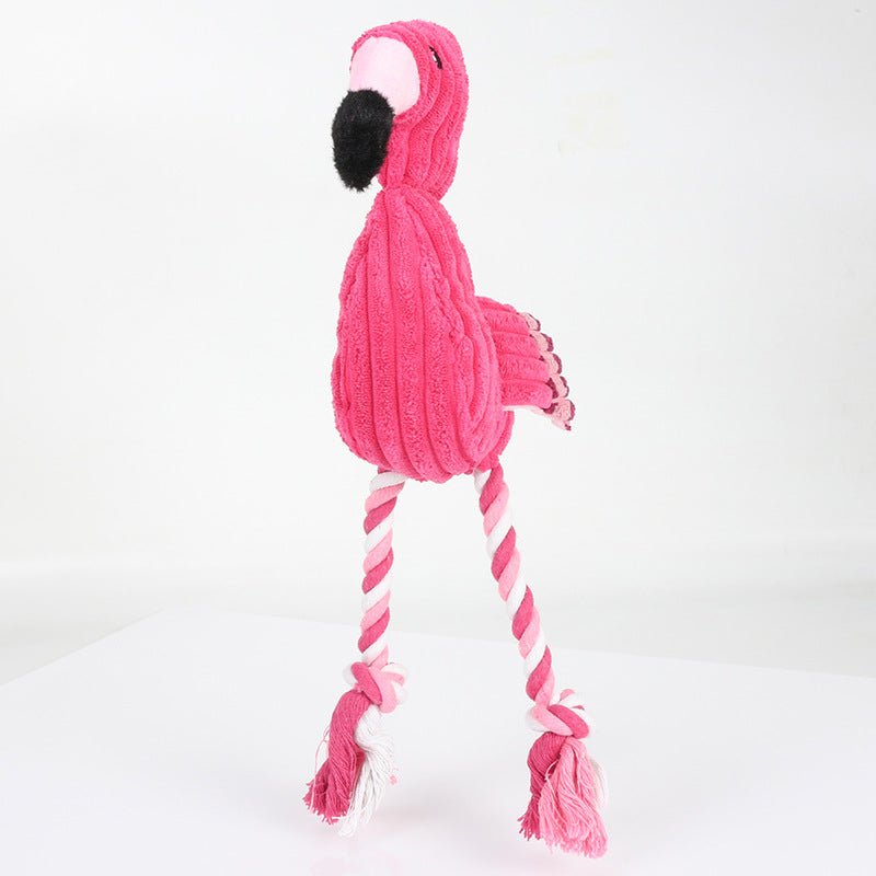 Flamingo Amigo Brinquedo Mastigável Anti Stress para Cães [Pague 1 leve 2] - Amor PetShop