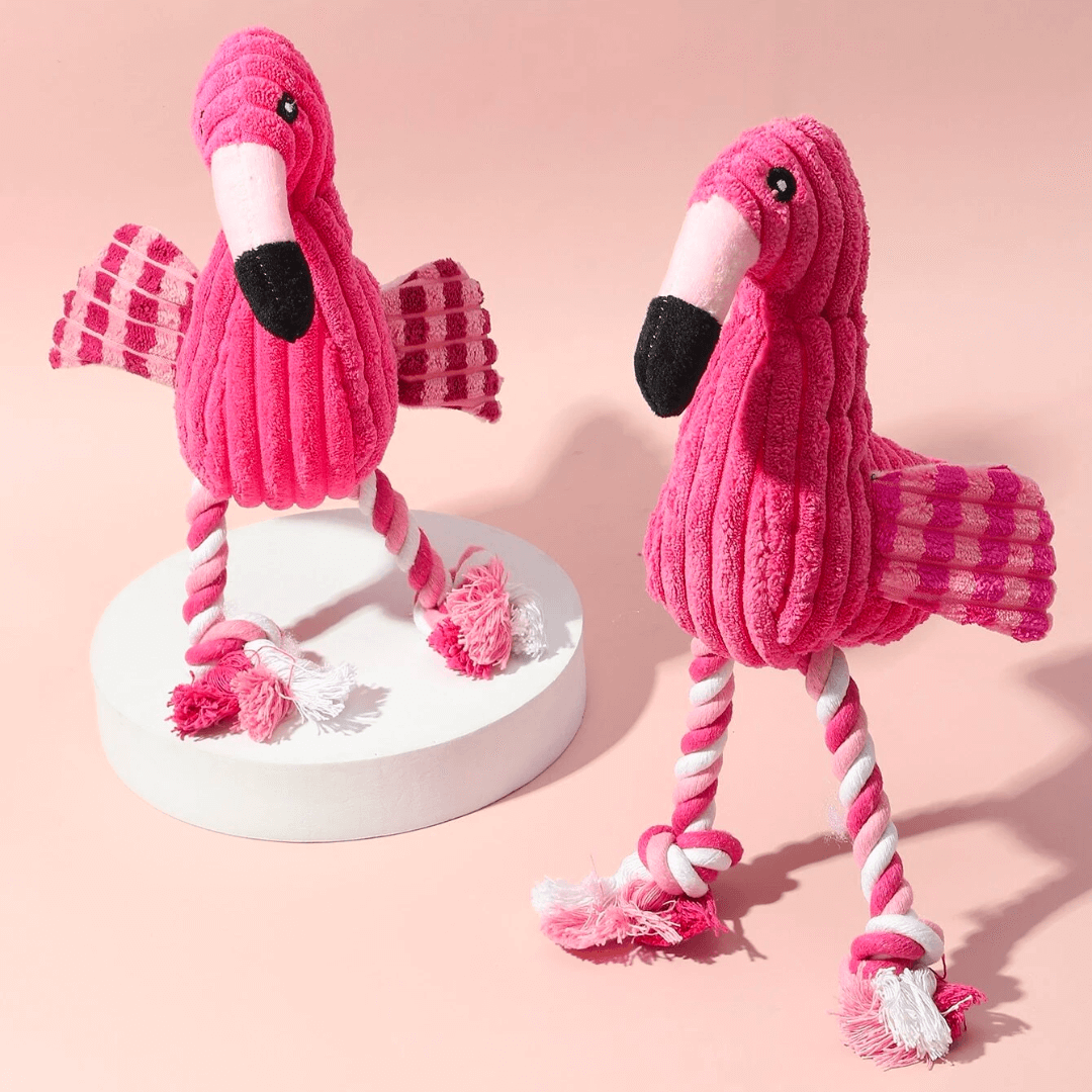 Flamingo Amigo Brinquedo Mastigável Anti Stress para Cães [Pague 1 leve 2] - Amor PetShop