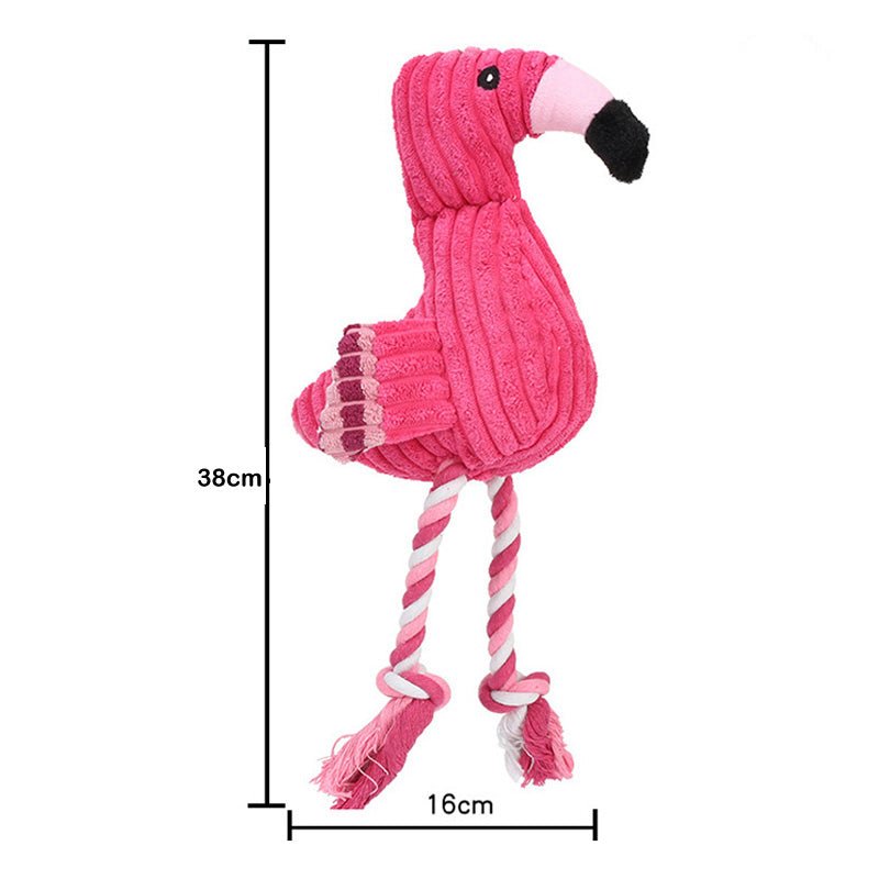 Flamingo Amigo Brinquedo Mastigável Anti Stress para Cães [Pague 1 leve 2] - Amor PetShop