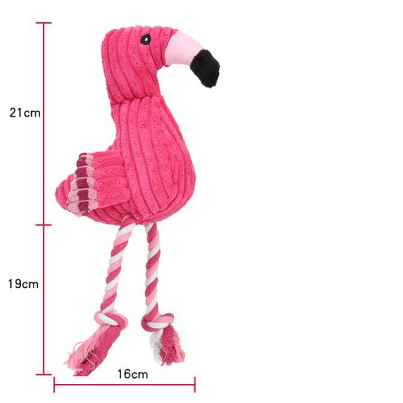 Flamingo Amigo Brinquedo Mastigável Anti Stress para Cães [Pague 1 leve 2] - Amor PetShop
